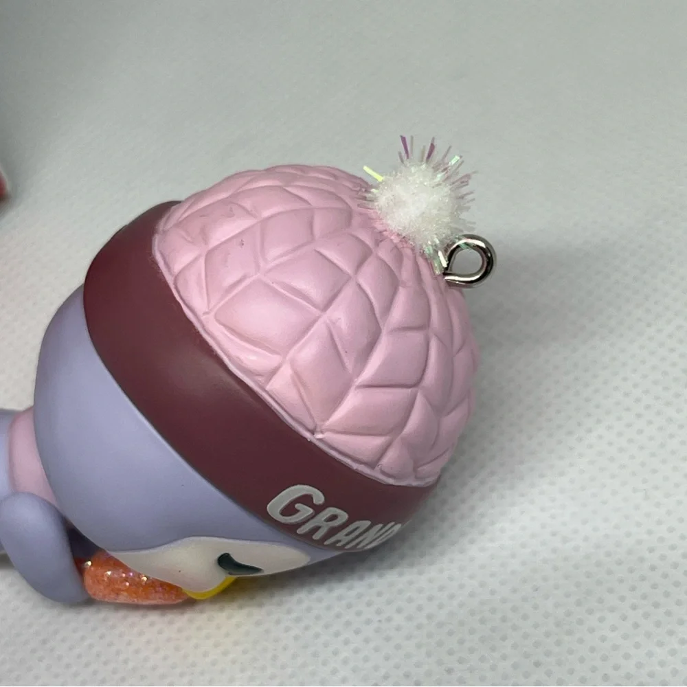 Hallmark Keepsake Granddaughter Penguin‎ Ornament - Purple and Pink